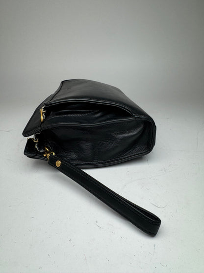 Vintage Balenciaga Leather Clutch Black