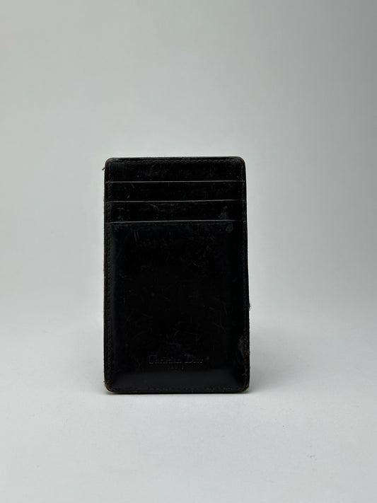 Vintage Dior Leather Card holder brown