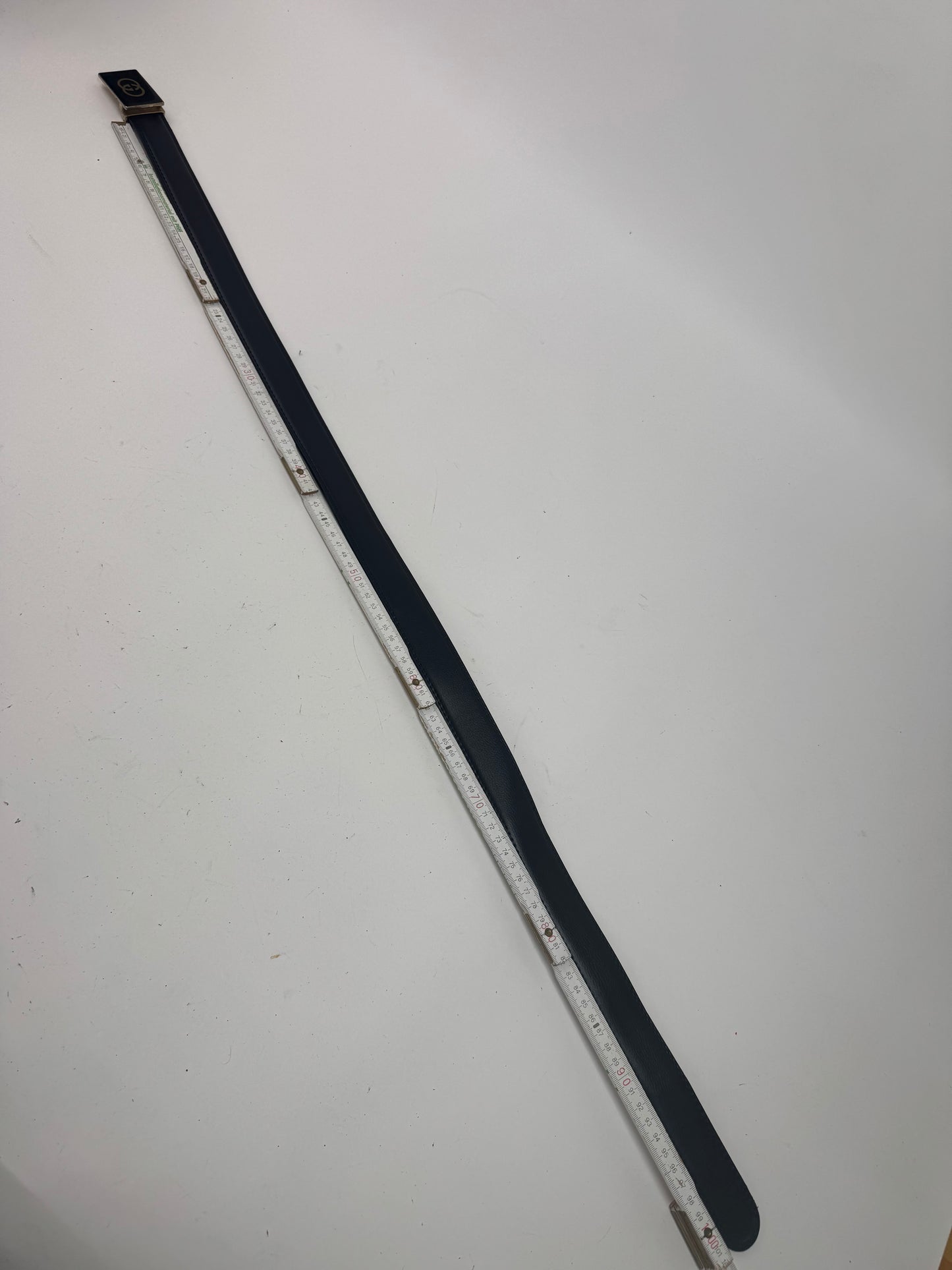 Vintage Gucci GG leather belt black