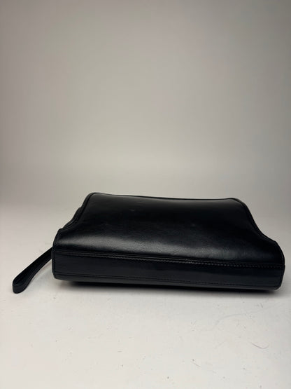 Vintage Balenciaga Leather Clutch Black