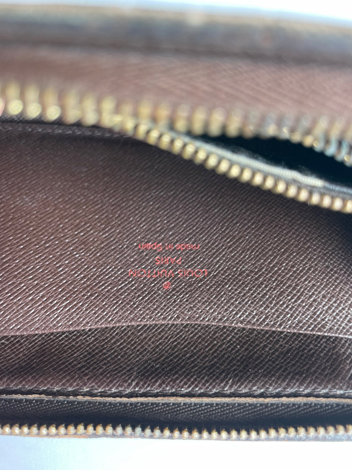 Vintage Louis Vuitton Damier Ébène Bifold Wallet Brown Beige