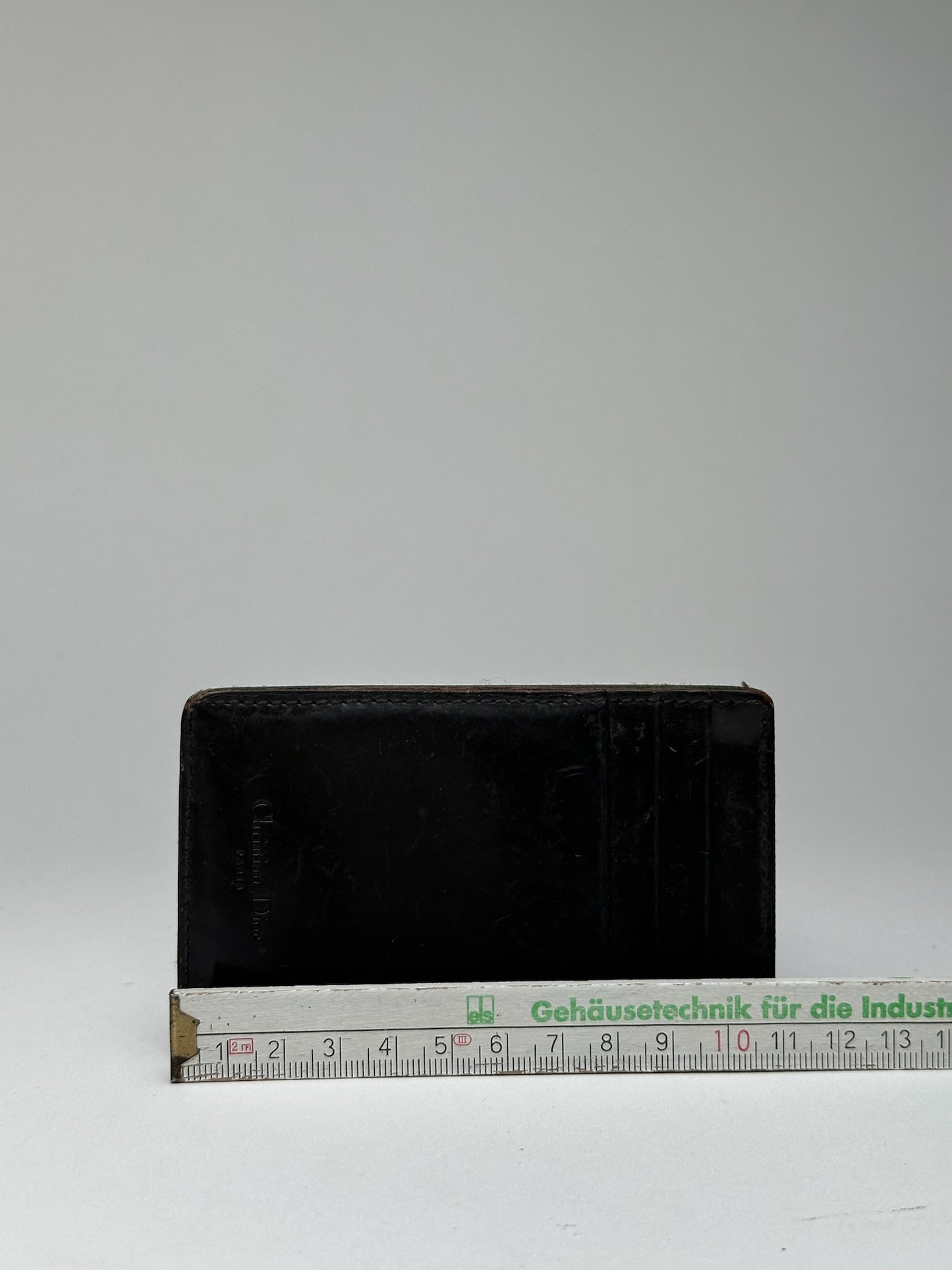 Vintage Dior Leather Card holder brown