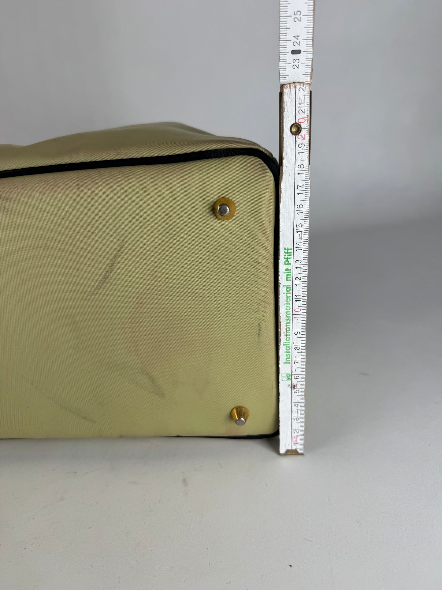 Vintage Burberry Duffel Bag Black Yellow