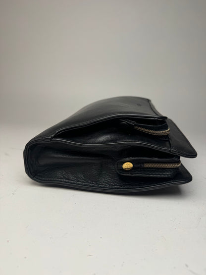 Vintage Balenciaga Leather Clutch Black