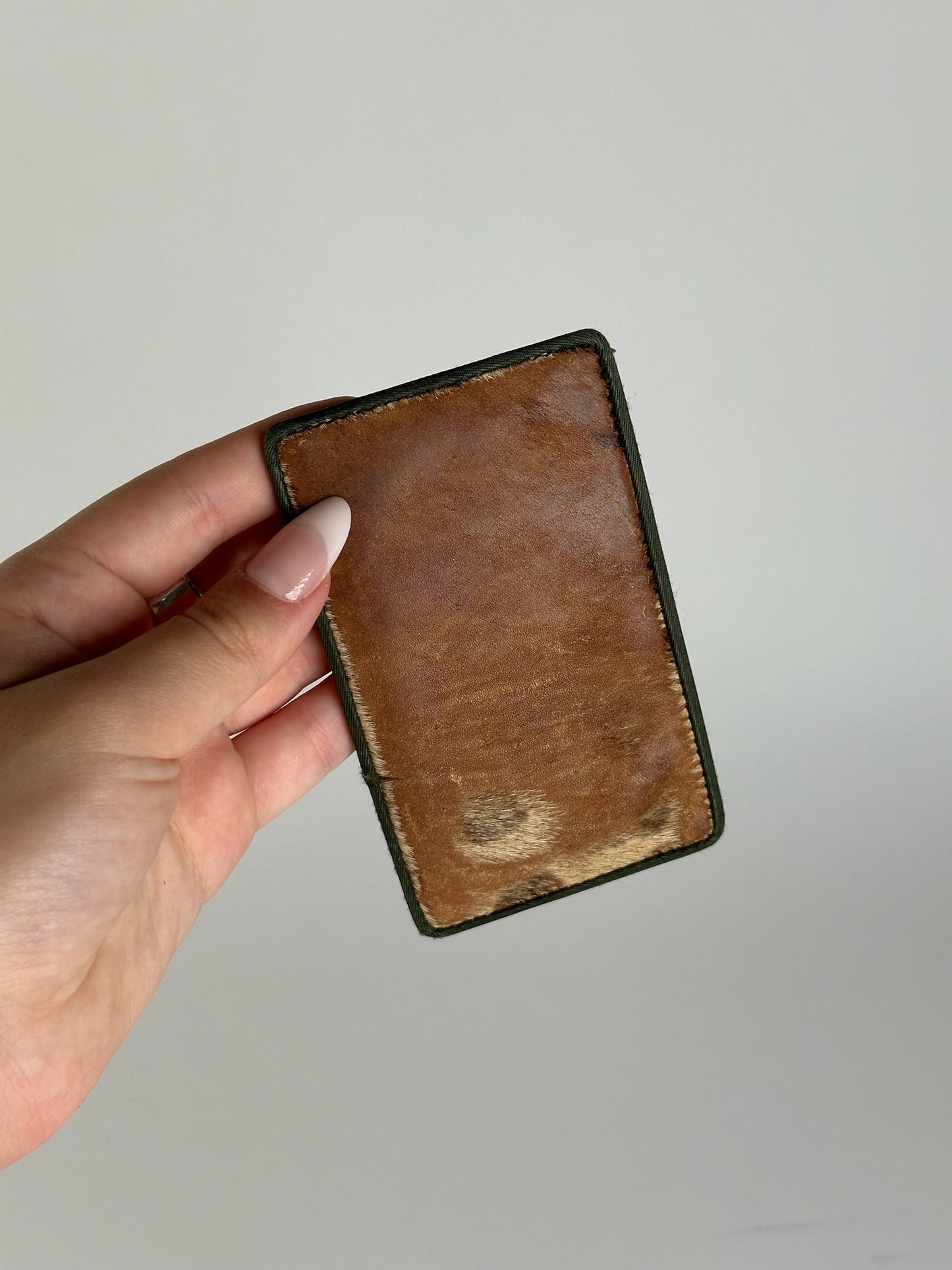 Vintage Dior Leather Card holder brown