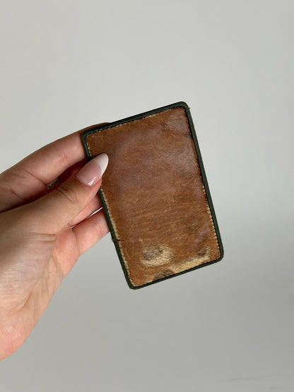 Vintage Dior Leather Card holder brown