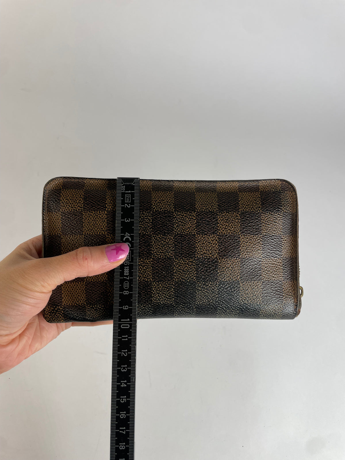 Vintage Louis Vuitton Damier Ébène Bifold Wallet Brown Beige