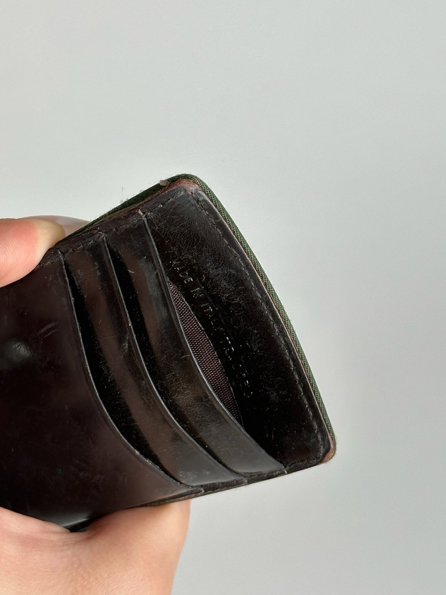 Vintage Dior Leather Card holder brown