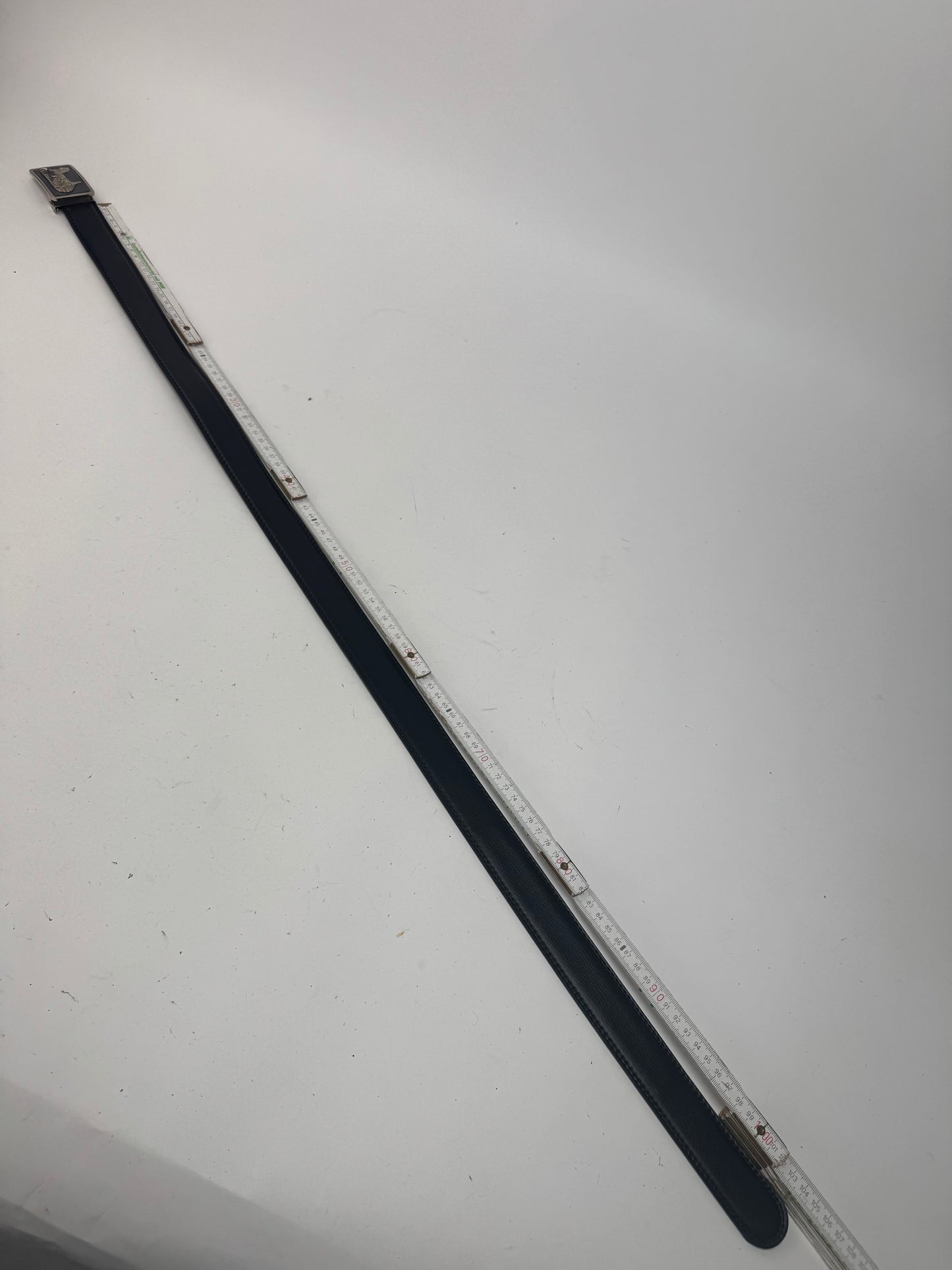 Vintage Celine Paris Carriage Leather belt black