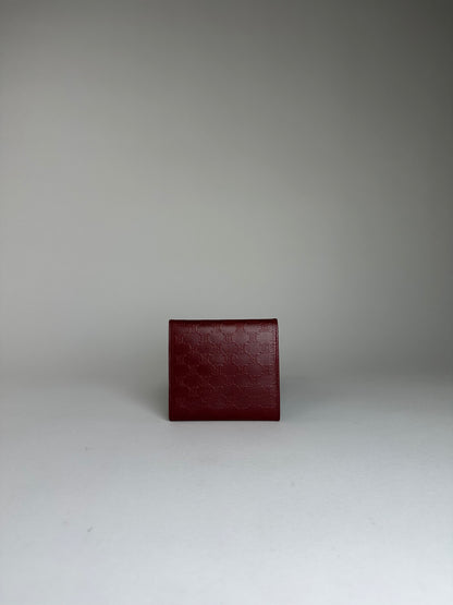 Vintage Celine Smooth Wallet Burgundy