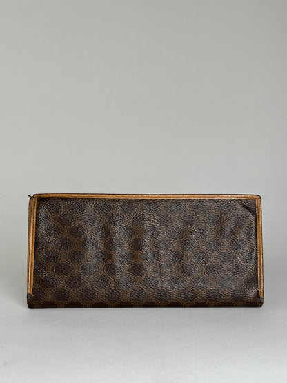 Vintage Celine Embossed Wallet Brown