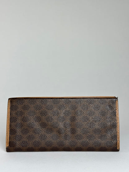 Vintage Celine Embossed Wallet Brown