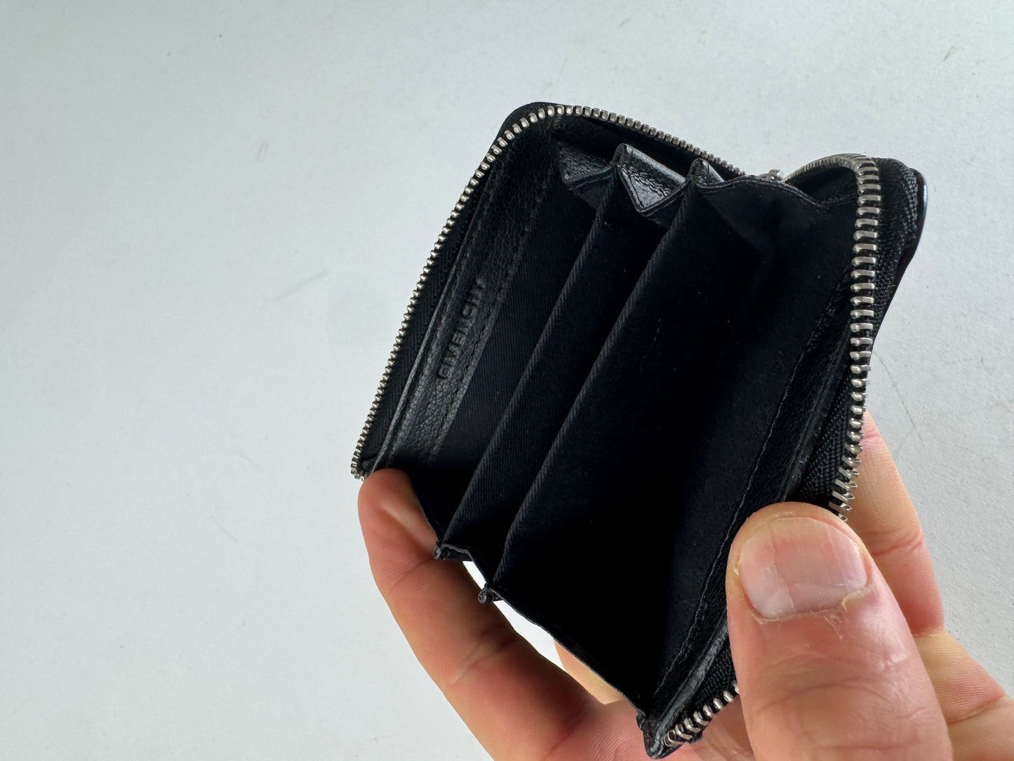 Vintage Givenchy Leather Card Holder Black