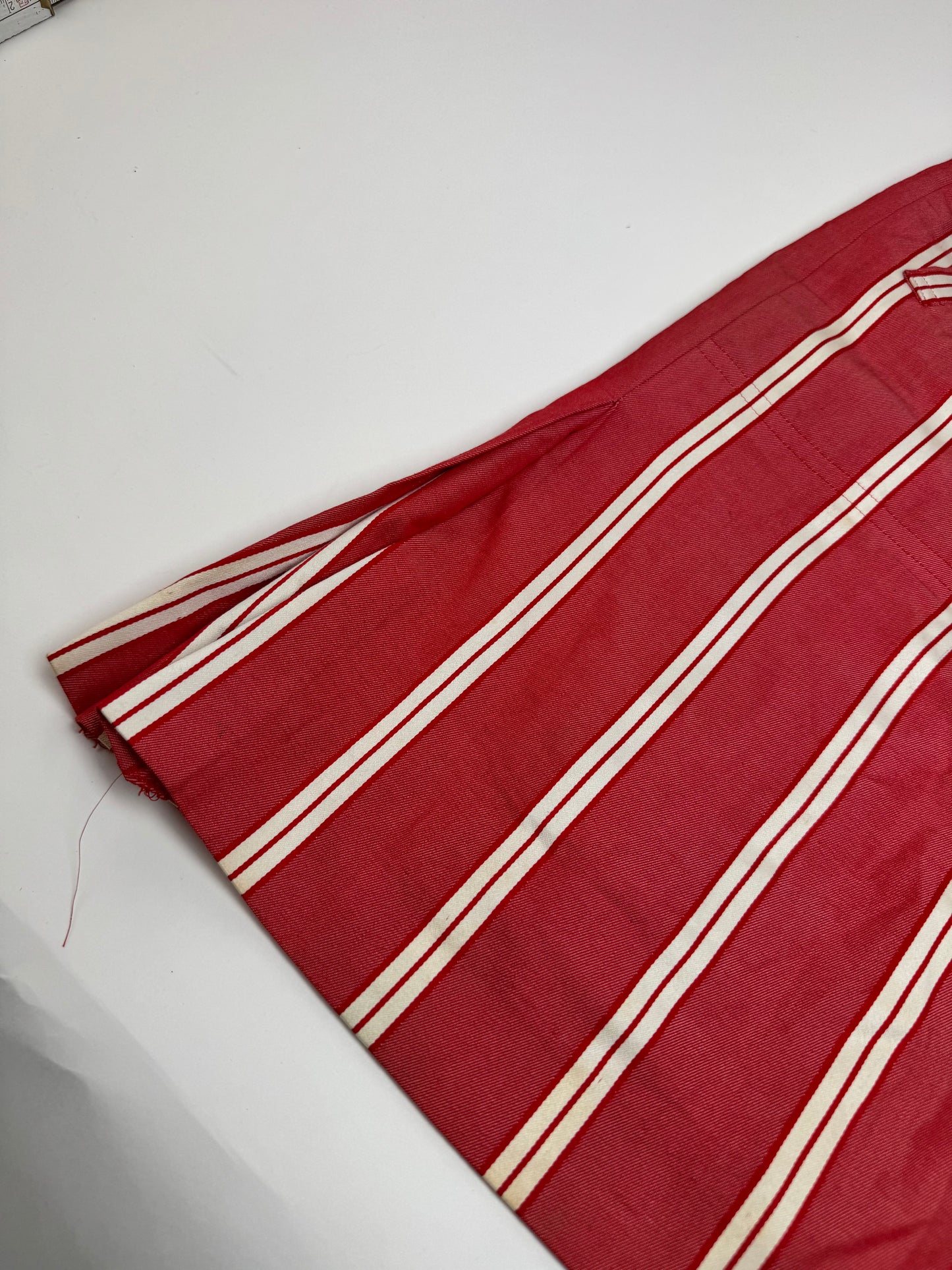 Vintage Dior Skirt Red White Striped 36/S