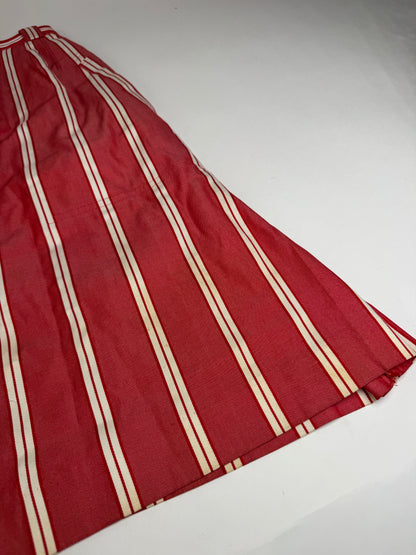 Vintage Dior Skirt Red White Striped 36/S