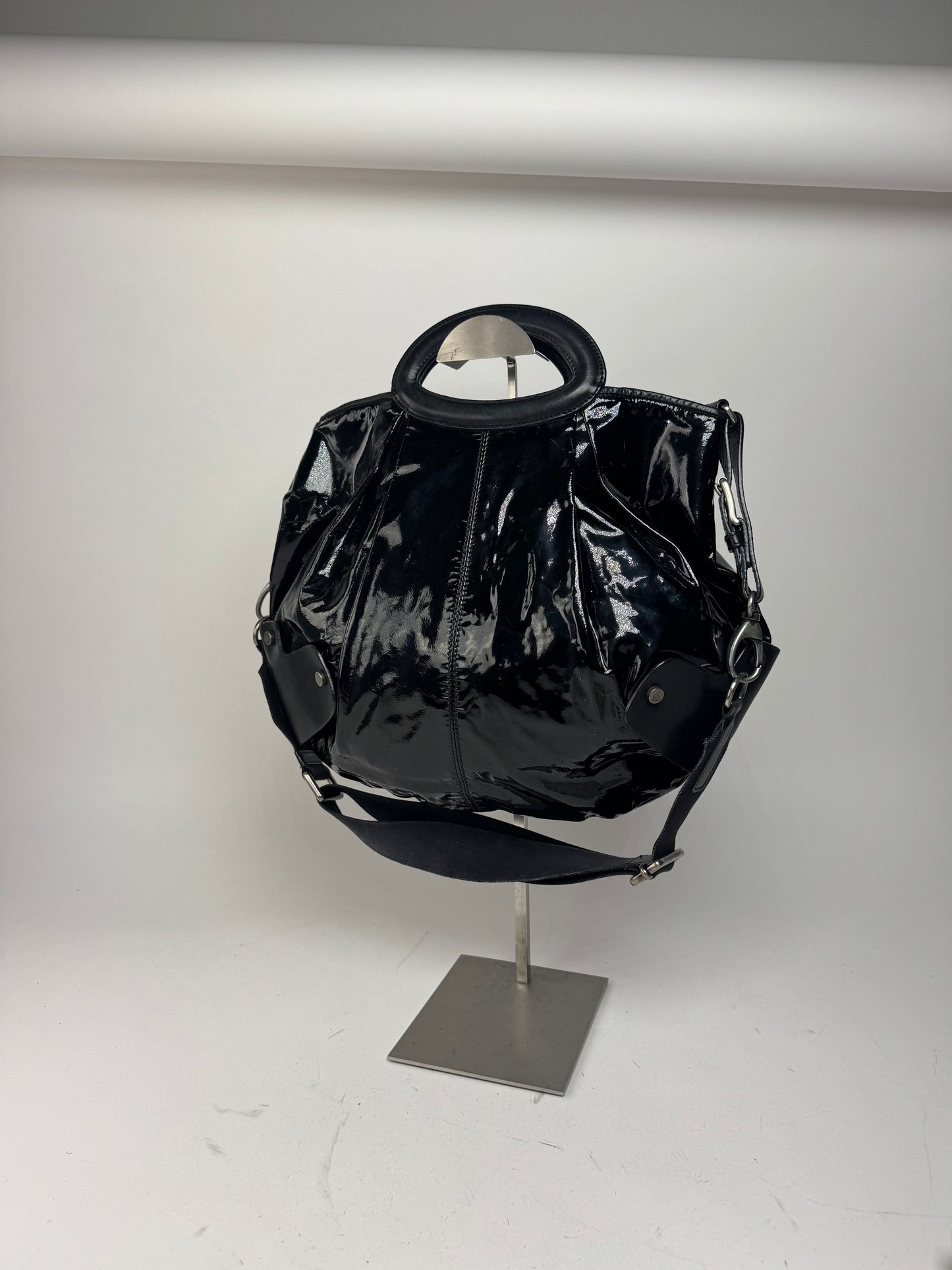 Vintage Marni 2Way Patent Leather Bag black
