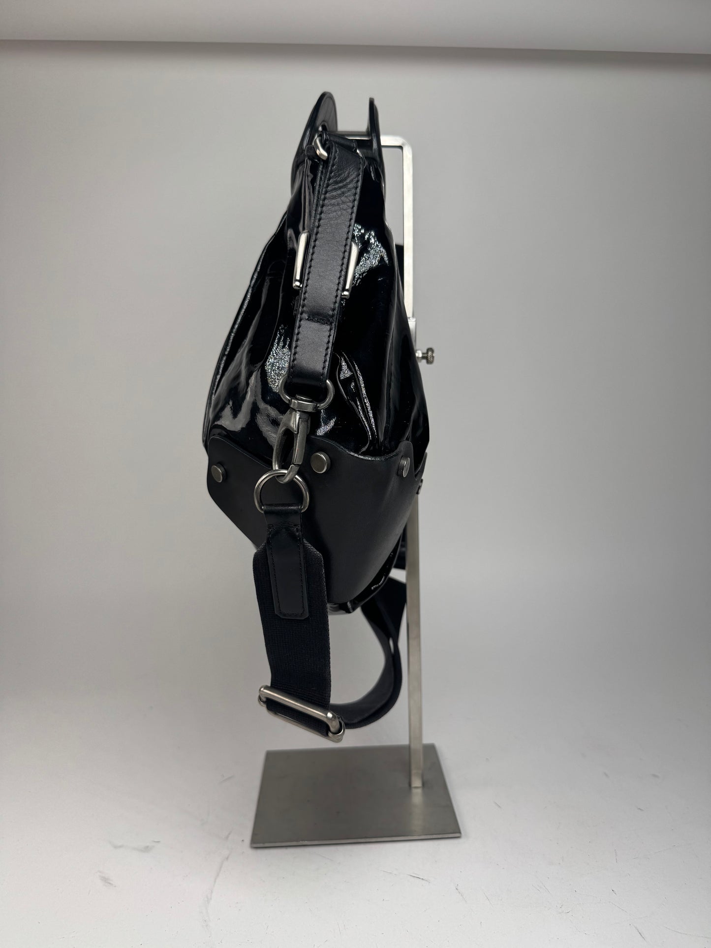 Vintage Marni 2Way Patent Leather Bag black