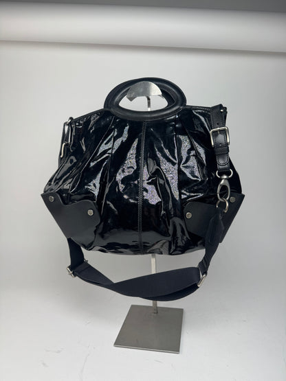 Vintage Marni 2Way Patent Leather Bag black