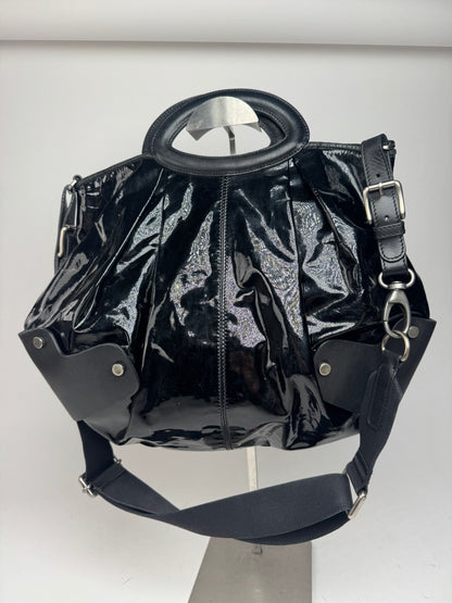 Vintage Marni 2Way Patent Leather Bag black