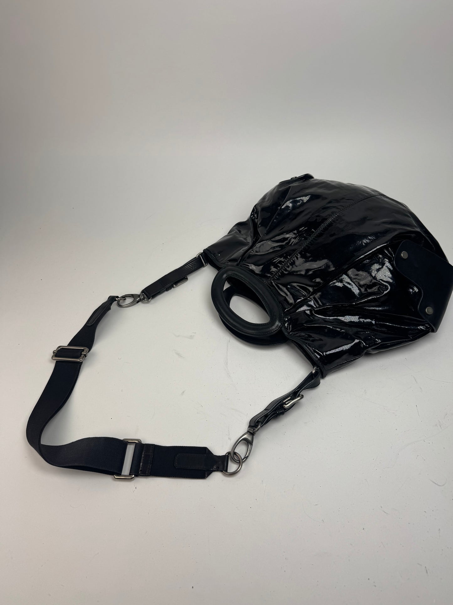 Vintage Marni 2Way Patent Leather Bag black