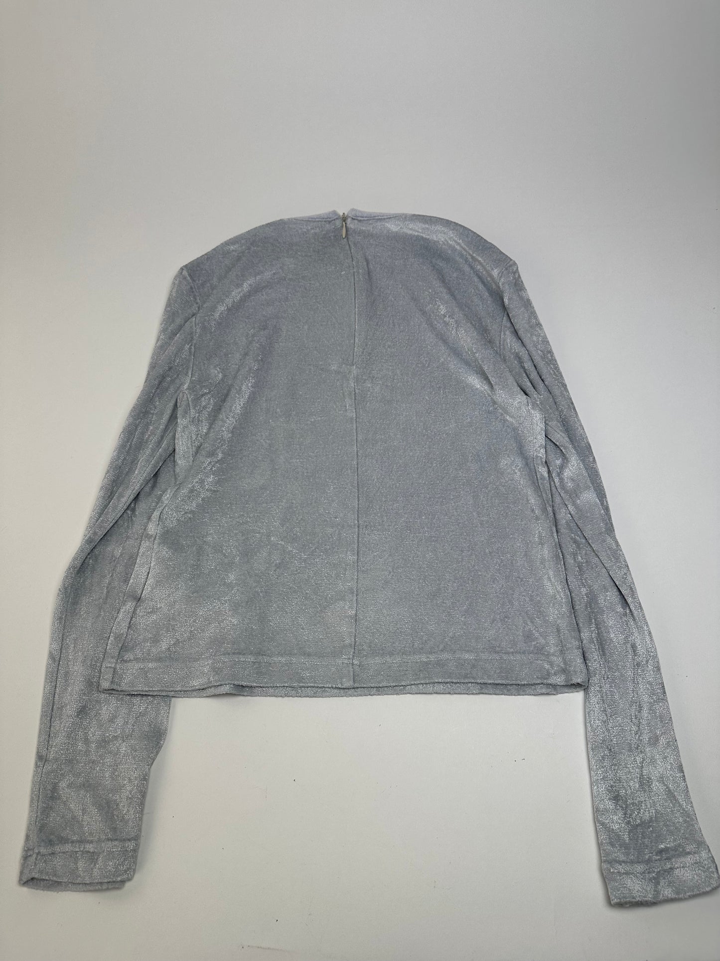 Vintage Fendi Viscose Long Sleeve Silver