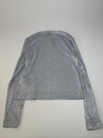 Vintage Fendi Viscose Long Sleeve Silver