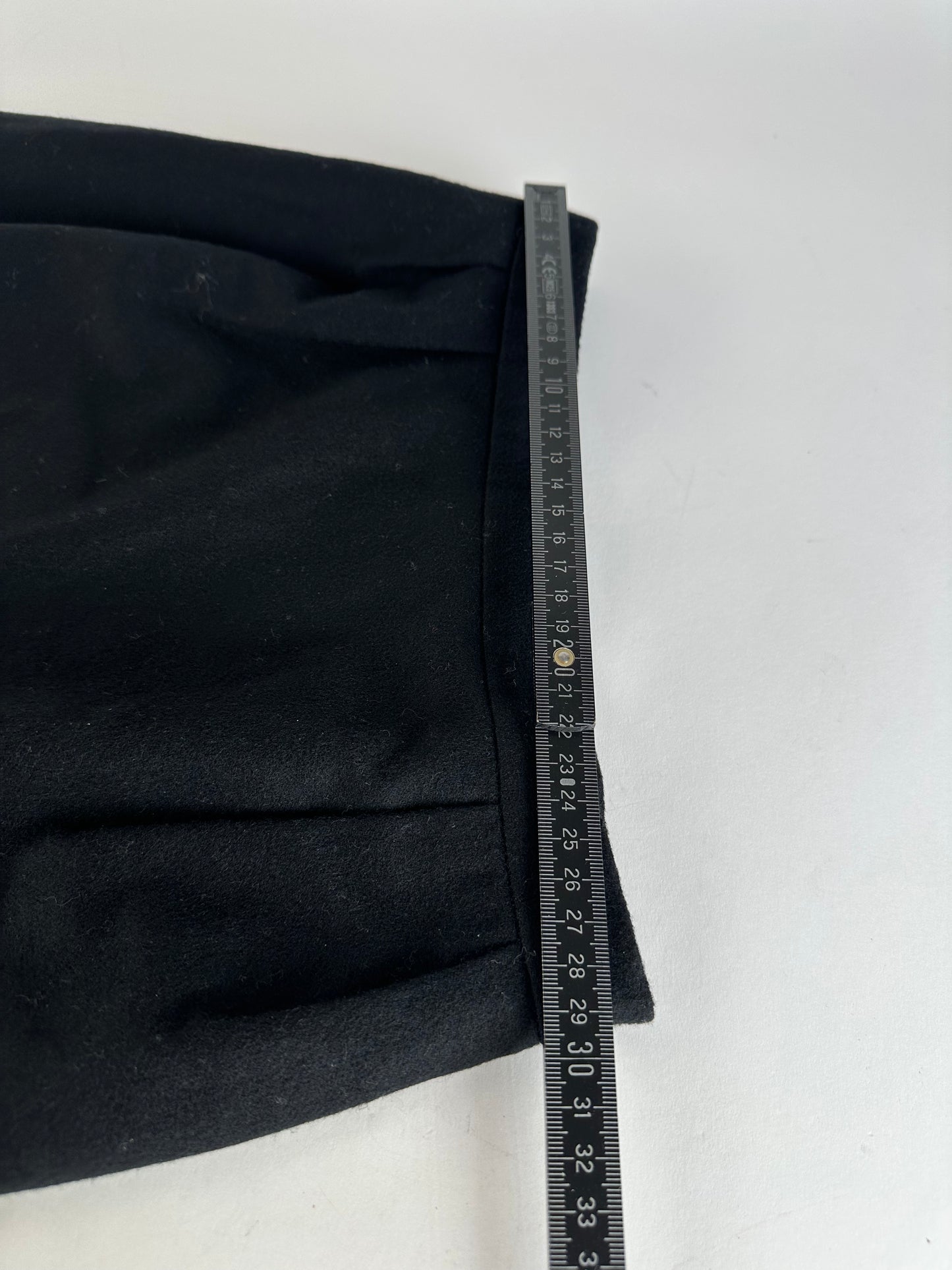 Vintage Celine Paris Wool Skirt Black 36/S