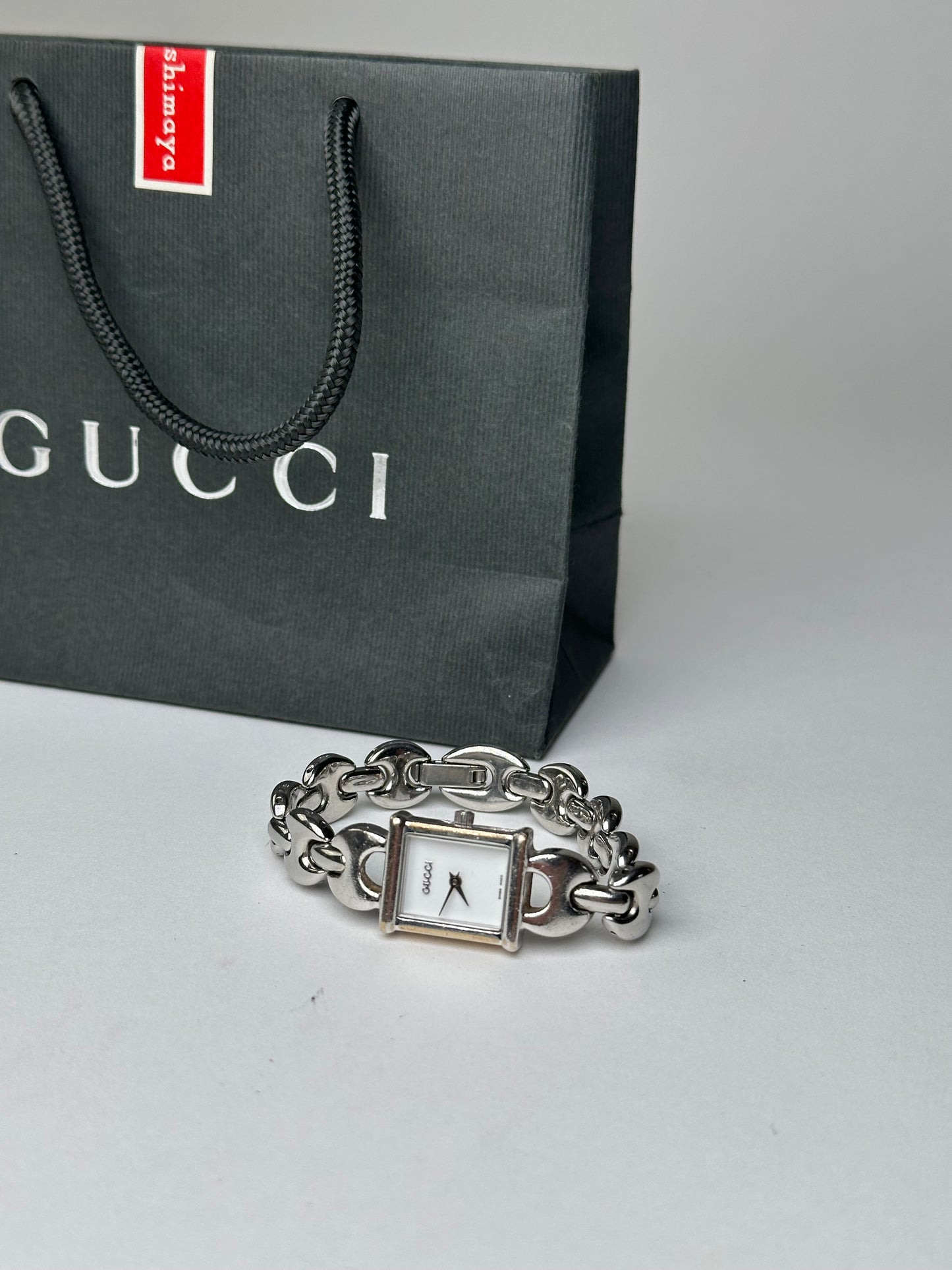 Vintage Gucci Bracelet Watch Silver