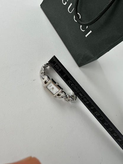 Vintage Gucci Bracelet Watch Silver