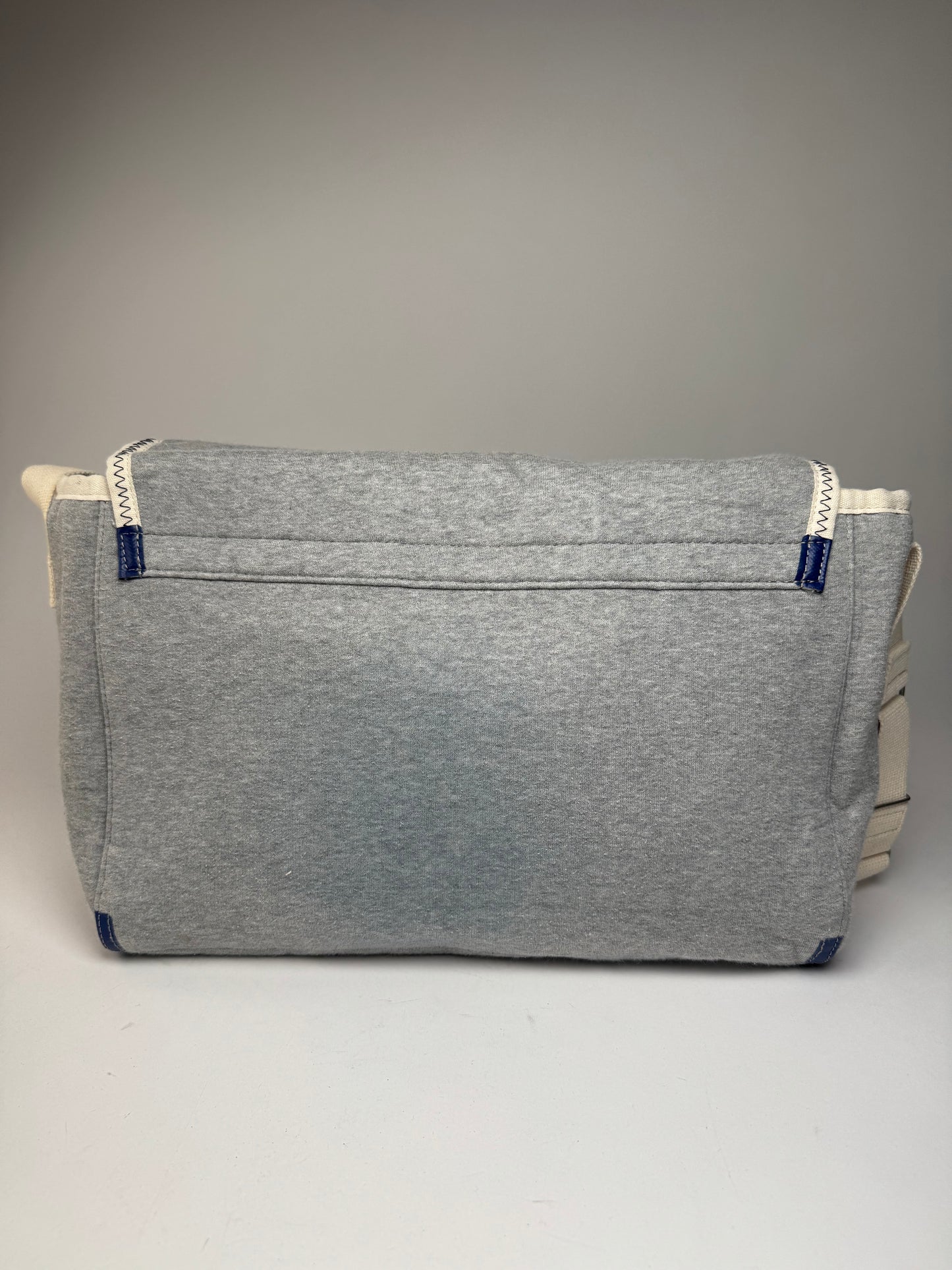 Vintage Comme Des Garçons Wool Canvas Bag Grey White Navy