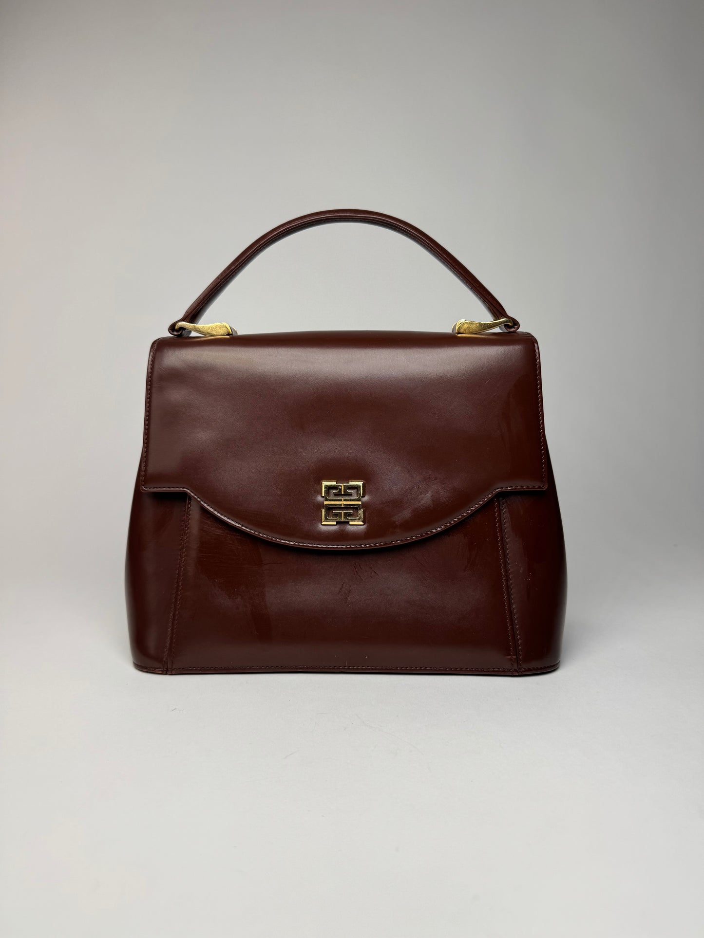 Vintage Givenchy Leather Handbag Brown