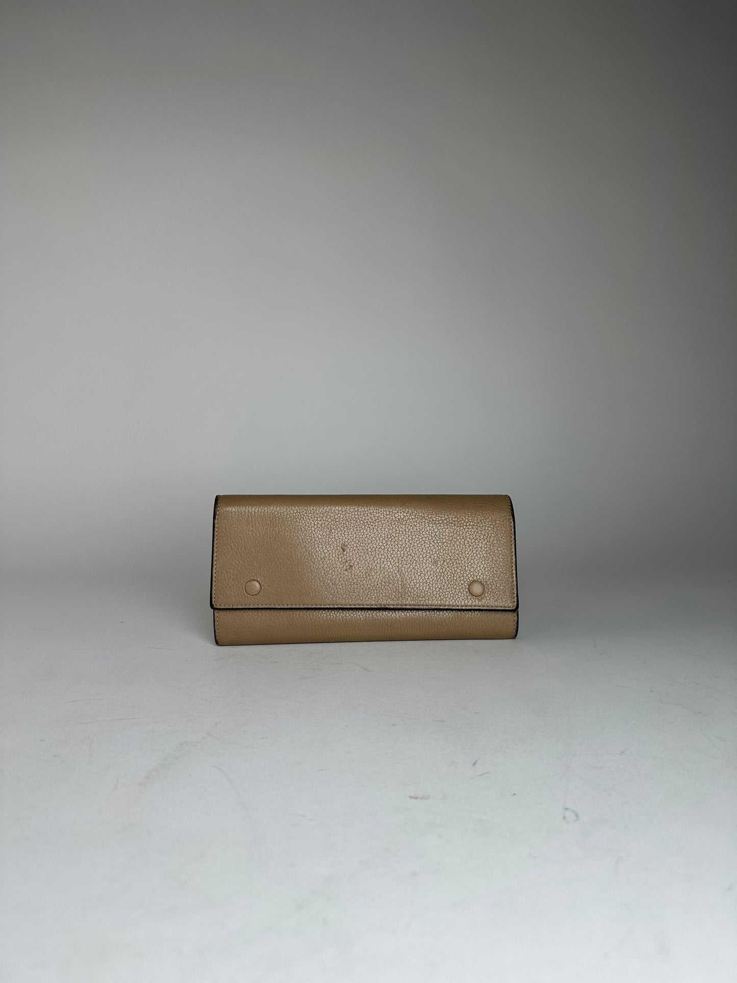 Vintage Celine Paris Leather Wallet Brown