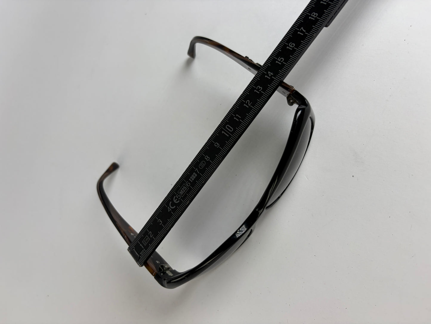 Vintage Etro Acetate Sunglasses Black Tortoiseshell Grey