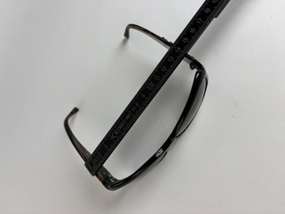 Vintage Etro Acetate Sunglasses Black Tortoiseshell Grey