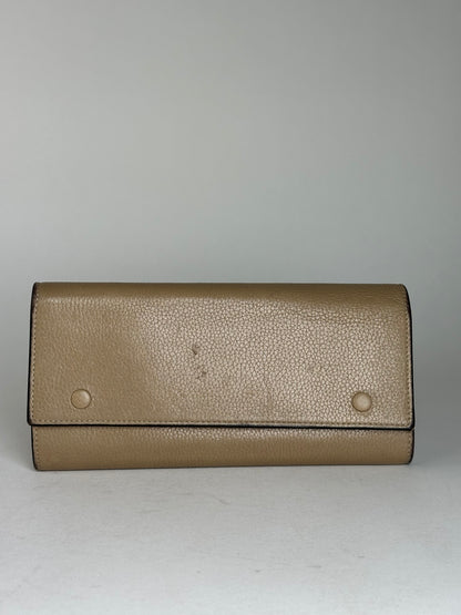 Vintage Celine Paris Leather Wallet Brown
