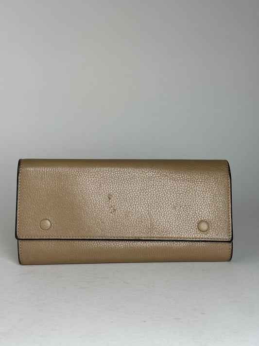 Vintage Celine Paris Leather Wallet Brown