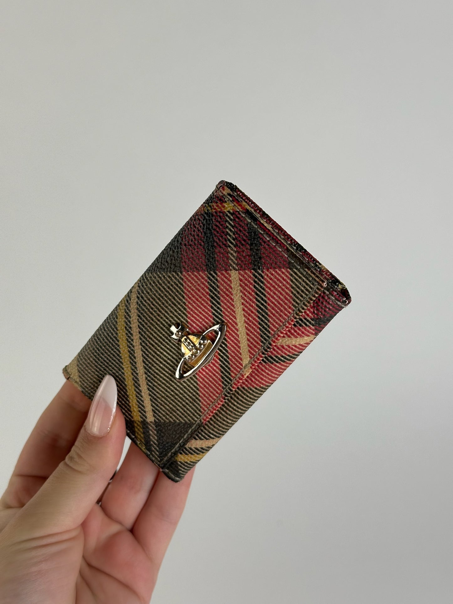 Vintage Vivienne Westwood Leather Key Holder checked