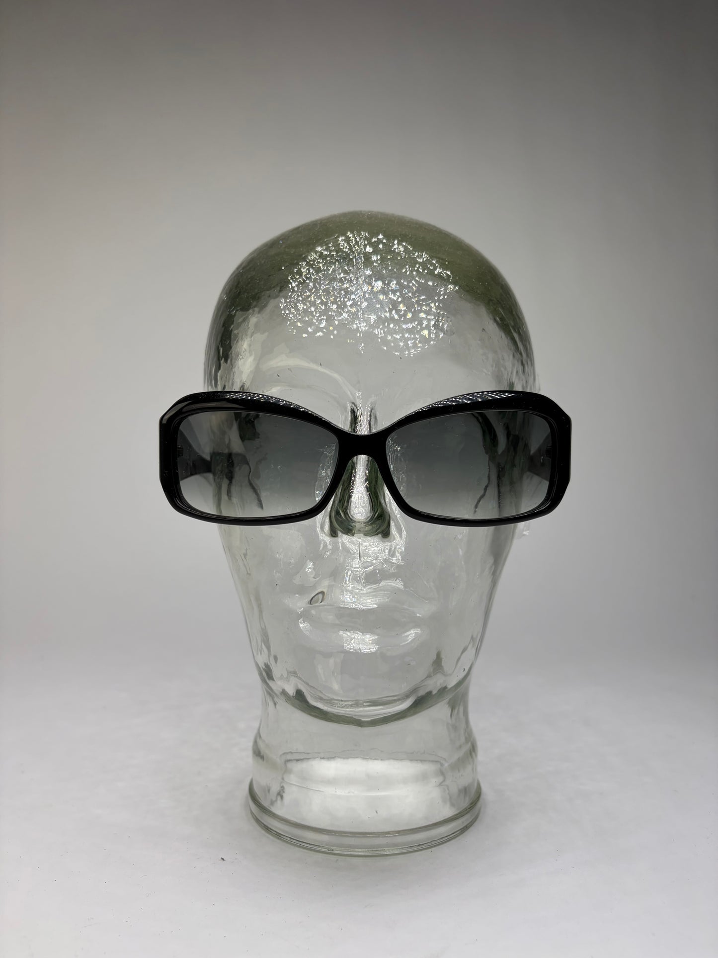 Vintage Etro Acetate Sunglasses Black Tortoiseshell Grey