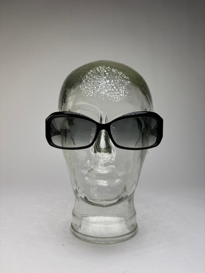 Vintage Etro Acetate Sunglasses Black Tortoiseshell Grey