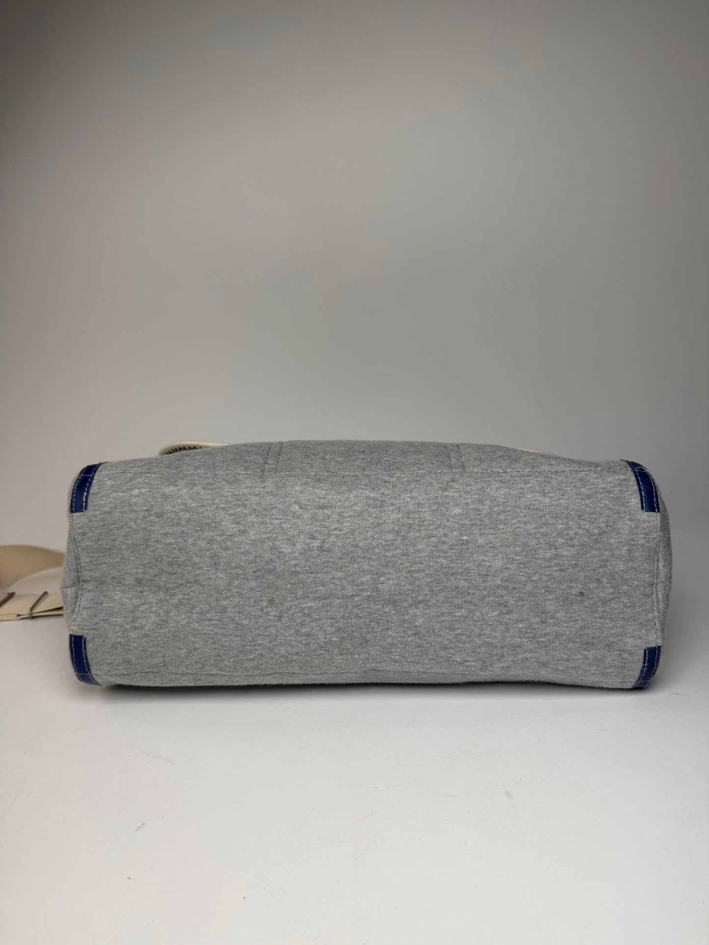 Vintage Comme Des Garçons Wool Canvas Bag Grey White Navy