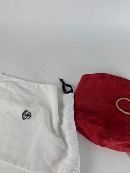 Vintage Marni Fur Tote Bag Red