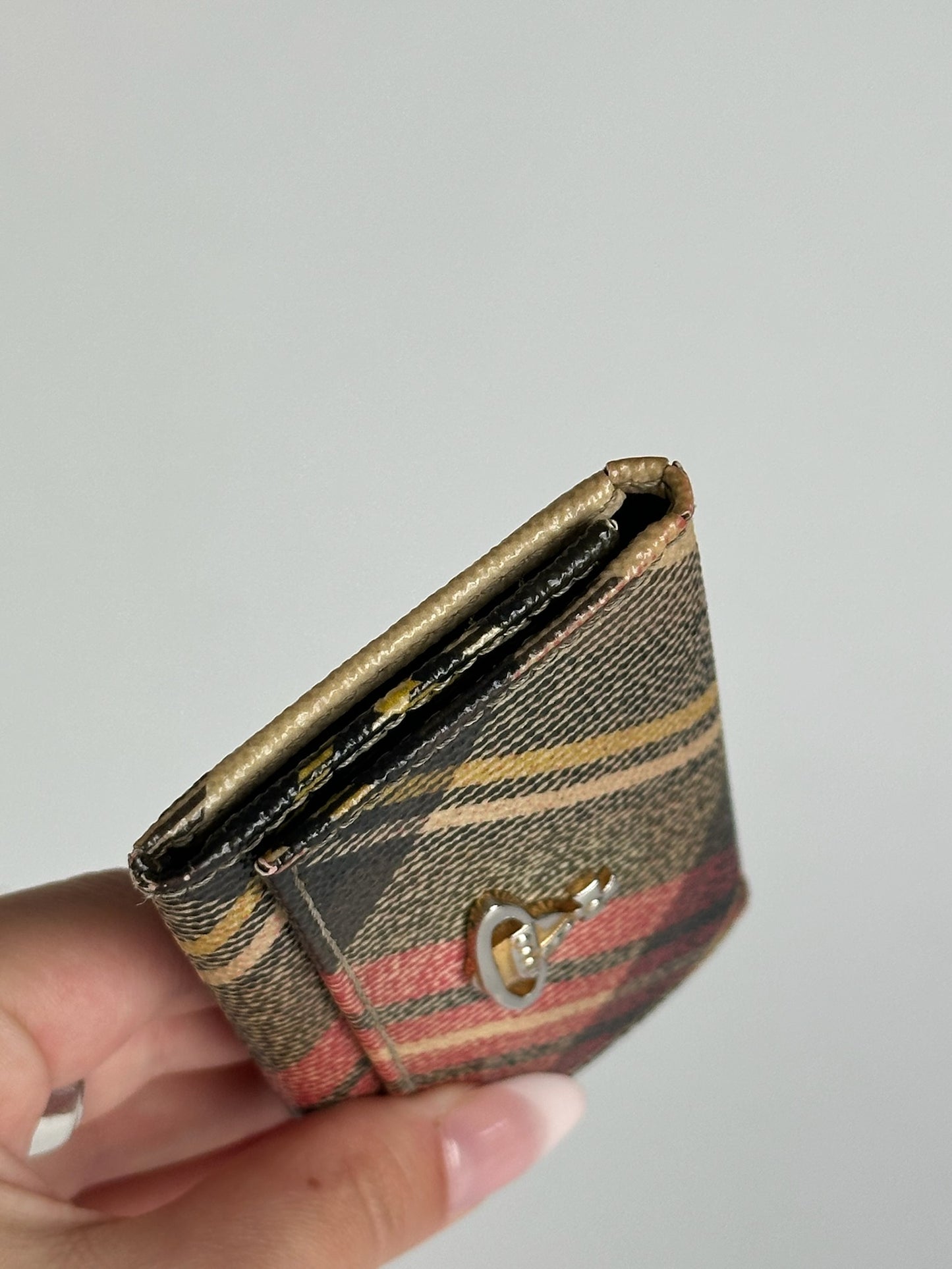 Vintage Vivienne Westwood Leather Key Holder checked