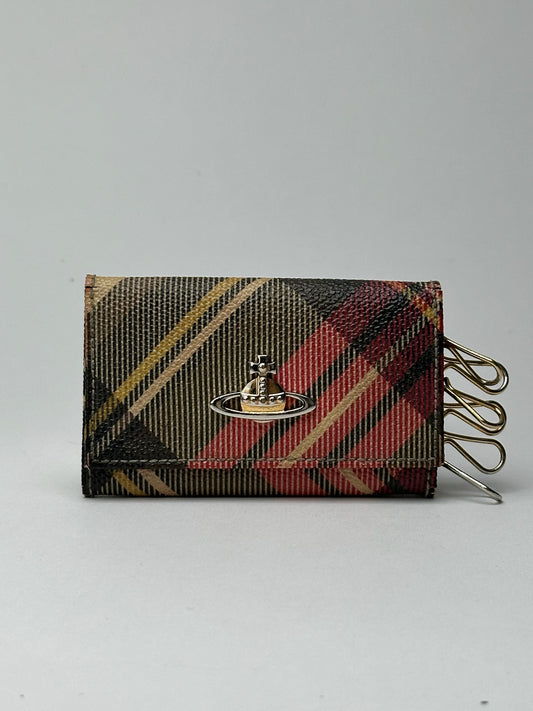 Vintage Vivienne Westwood Leather Key Holder checked