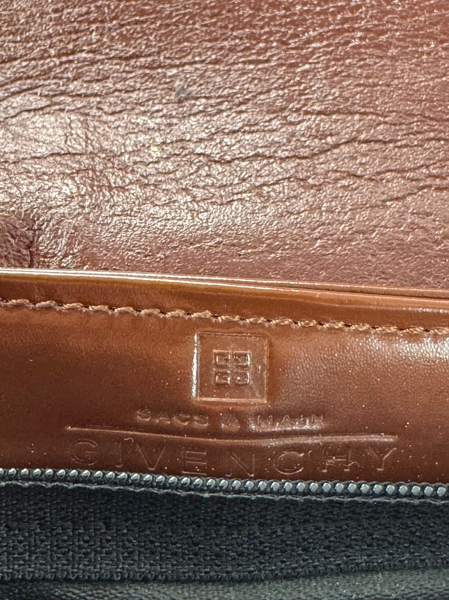 Vintage Givenchy Leather Handbag Brown