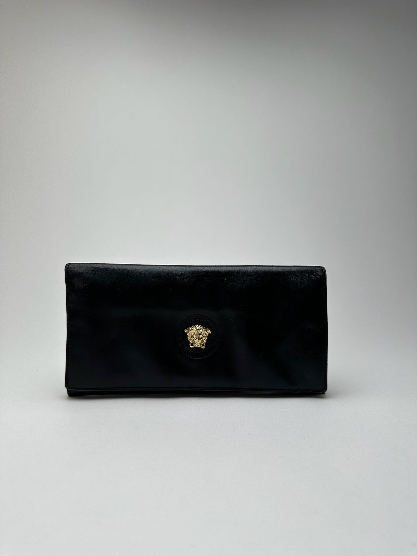 Vintage Gianni Versace Leather Wallet black