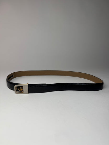 Vintage Dior Leather Belt Black