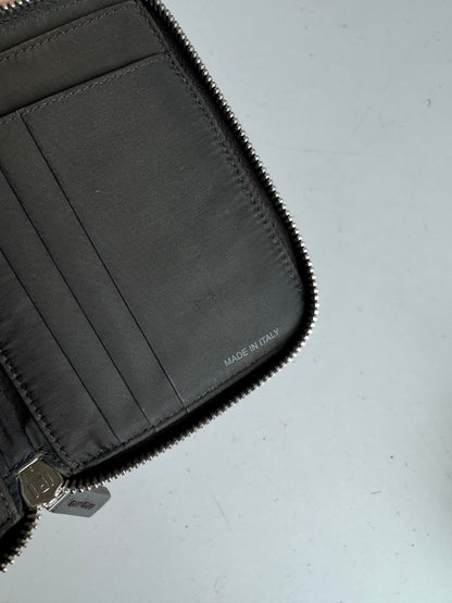 Vintage Miu Miu Zippy Leather Wallet Orange black