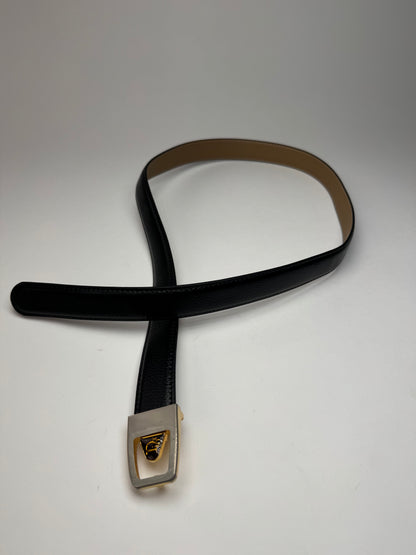 Vintage Dior Leather Belt Black