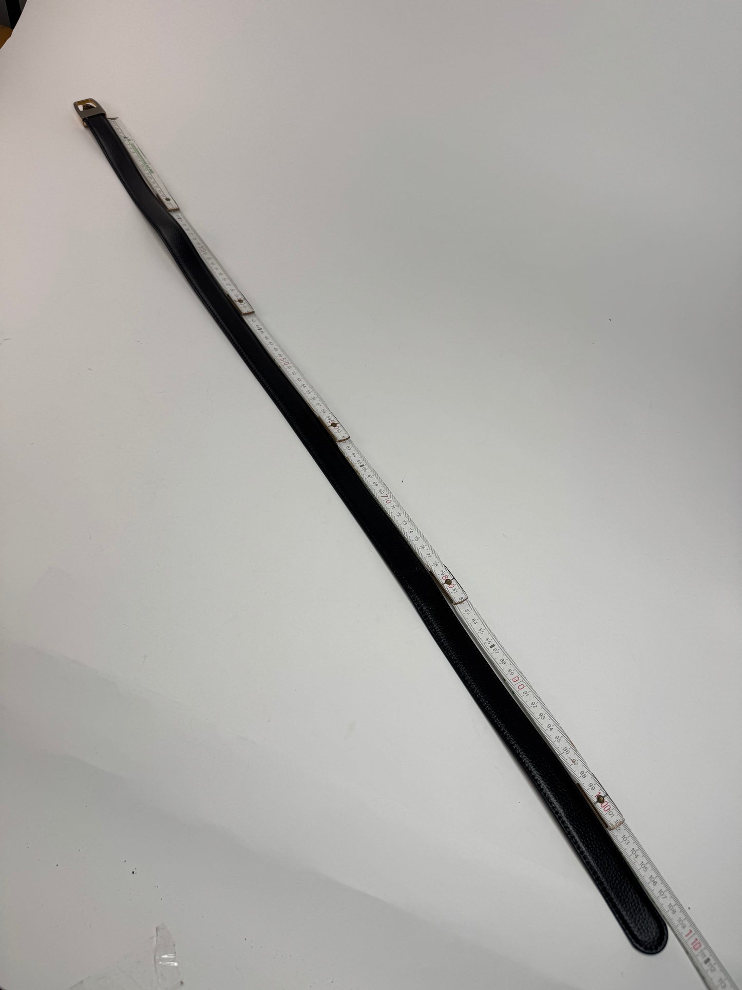 Vintage Dior Leather Belt Black