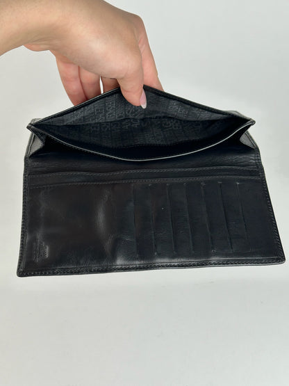 Vintage Gianni Versace Leather Wallet black